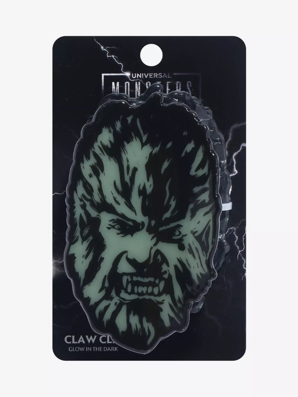 Universal Monsters Wolfman Glow-In-The-Dark Claw Hair Clip 🐺🖤
